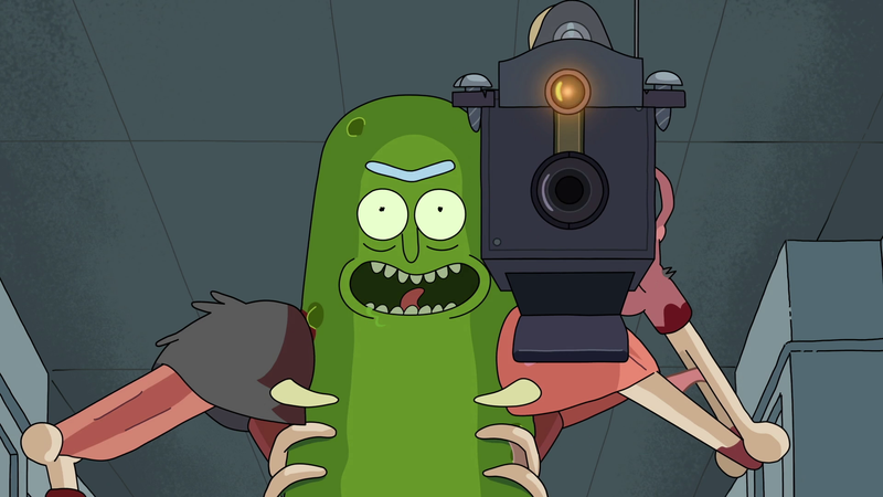 Funko POP! Animation - Rick and Morty: Pickle Rick with Laser Vinyl Figure Toys & Games Funko