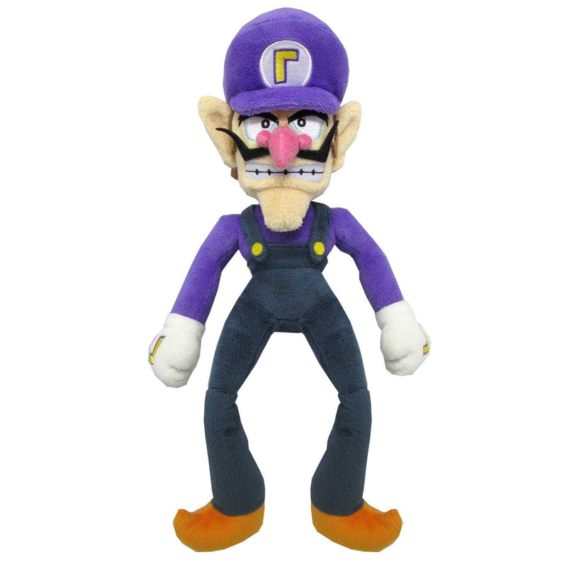 Super Mario All Star Collection Waluigi Plush 13" Toys & Games Sanei