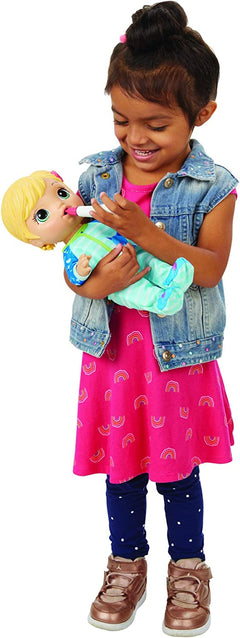 Baby Alive Mix My Medicine Baby Doll, Blonde Hair, Kitty-Cat Pajamas Toys & Games Hasbro