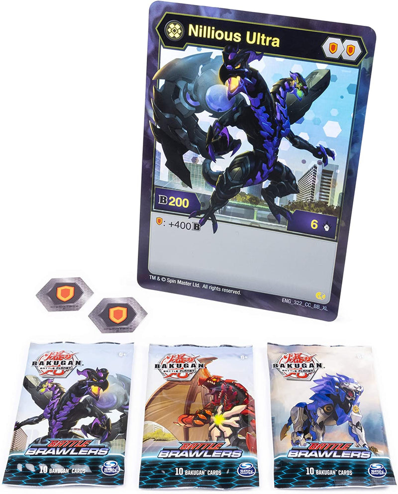 Bakugan TCG: Deluxe Battle Brawlers Card Collection with Jumbo Foil Nillious Ultra Card Card Game Spin Master