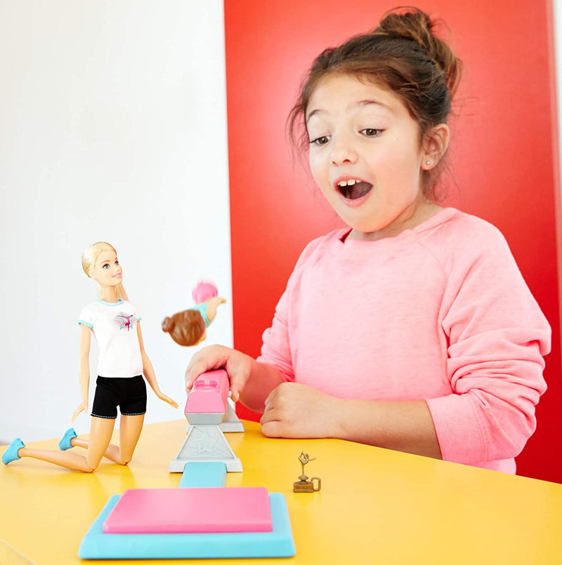 Barbie Flippin Fun Gymnast Playset Toys & Games Mattel