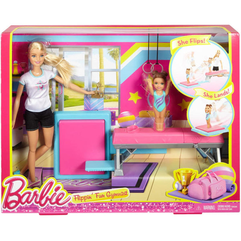 Barbie Flippin Fun Gymnast Playset Toys & Games Mattel
