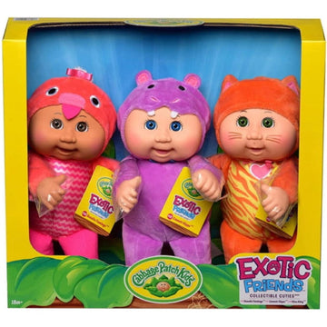 Cabbage Patch Kids Exotic Friends 9-inch Dolls - 3 Pack Toys & Games Cabbage Patch Kids