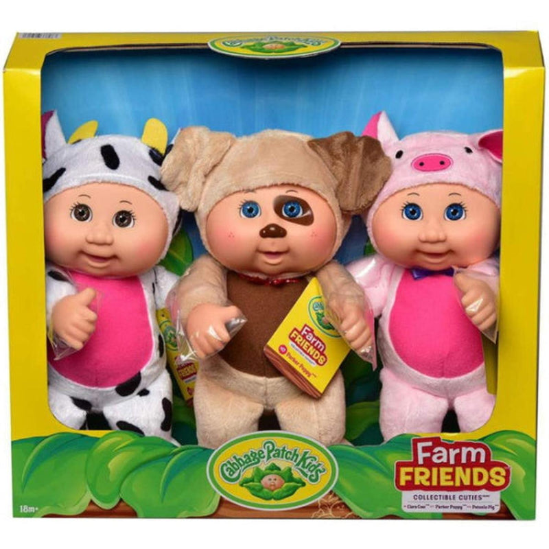 Cabbage Patch Kids Farm Friends 9-inch Dolls - 3 Pack Toys & Games Cabbage Patch Kids