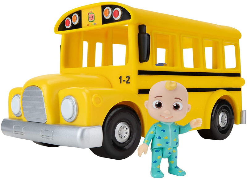 CoComelon Musical Yellow School Bus with JJ Figure Toys & Games Jazwares