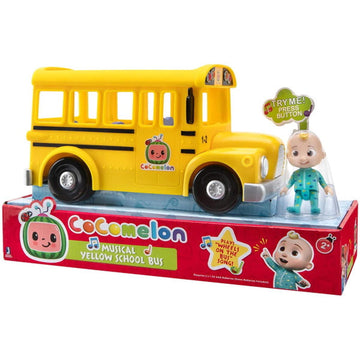 CoComelon Musical Yellow School Bus with JJ Figure Toys & Games Jazwares