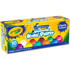 Crayola Washable Kids Paint Classic Colors 10-Count - 59mL / 2 fl oz Toys & Games Crayola
