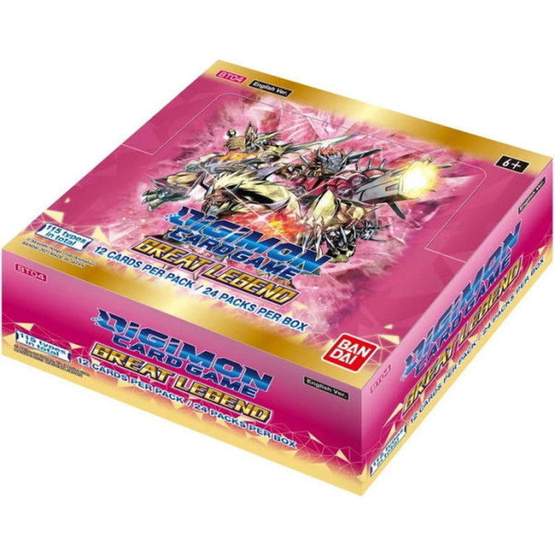 Digimon Card Game: Great Legend (BT04) Booster Box - 24 Packs Card Game Bandai Namco