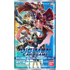 Digimon Card Game: Release Special Booster Ver.1.5 (BT01-03) Booster Box - 24 Packs Card Game Bandai Namco