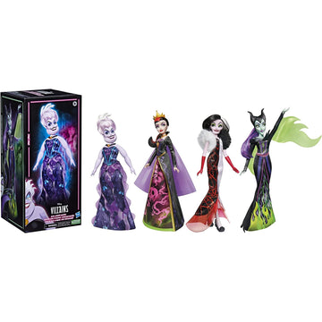 Disney Villains Black and Brights Collection - Fashion Doll 4 Pack Toys & Games Hasbro
