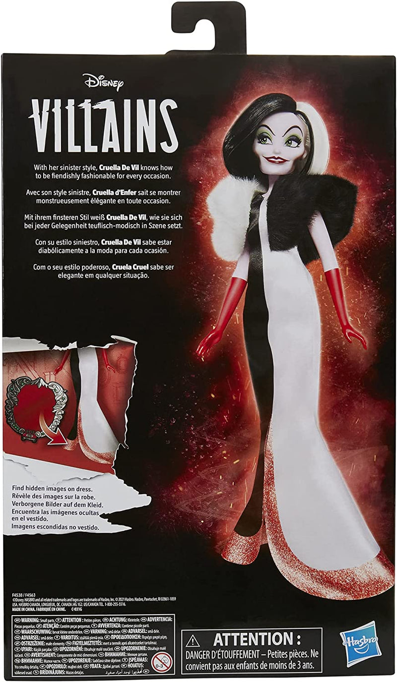 Disney Villains Cruella De Vil Fashion Doll Toys & Games Hasbro