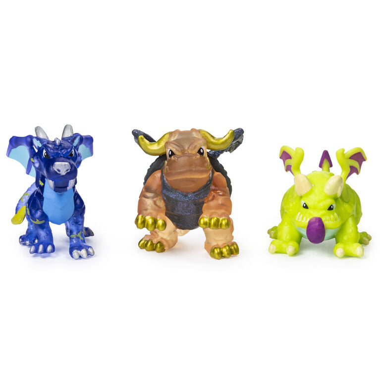 Dragamonz: Dragon Multi 3-Pack - Collectible Figure and Trading Card Game Card Game Spin Master