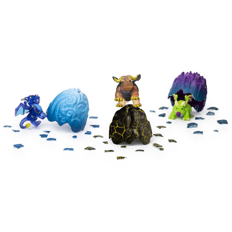 Dragamonz: Dragon Multi 3-Pack - Collectible Figure and Trading Card Game Card Game Spin Master