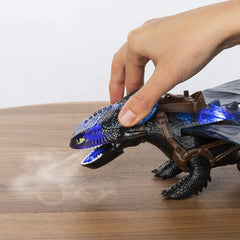 DreamWorks Dragons: Giant Fire Breathing Toothless - 20-Inch Dragon with Fire Breathing Effects and Bioluminescent Color Toys & Games Spin Master