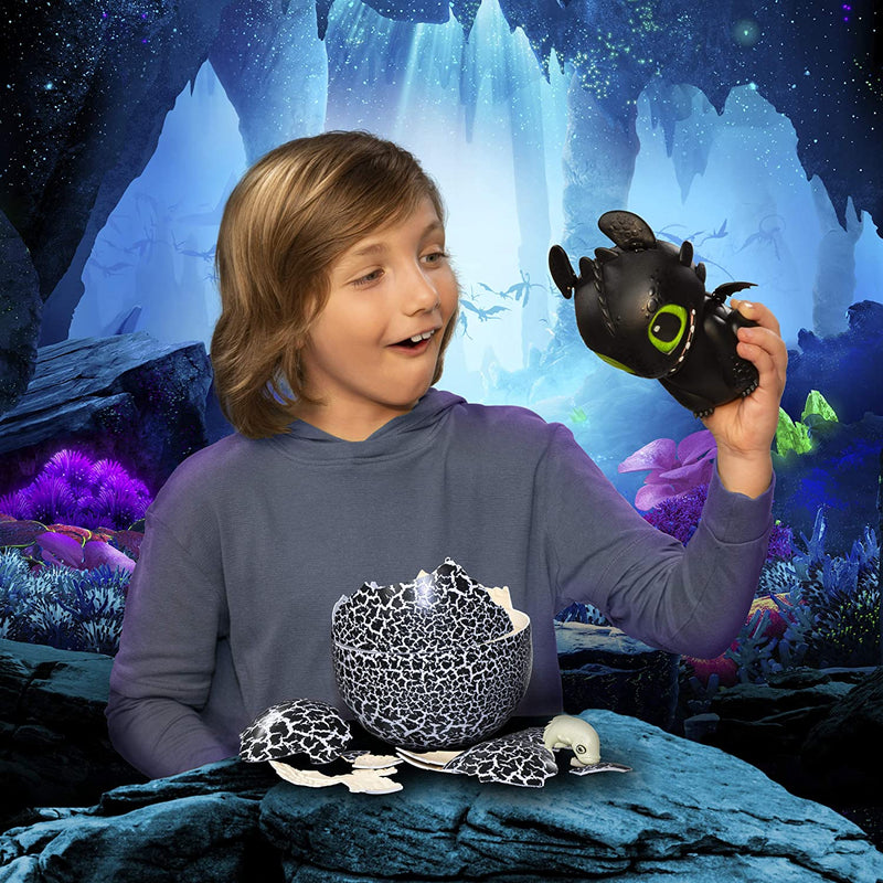 DreamWorks How To Train Your Dragon: The Hidden World - Hatching Toothless Interactive Baby Dragon Toys & Games Spin Master
