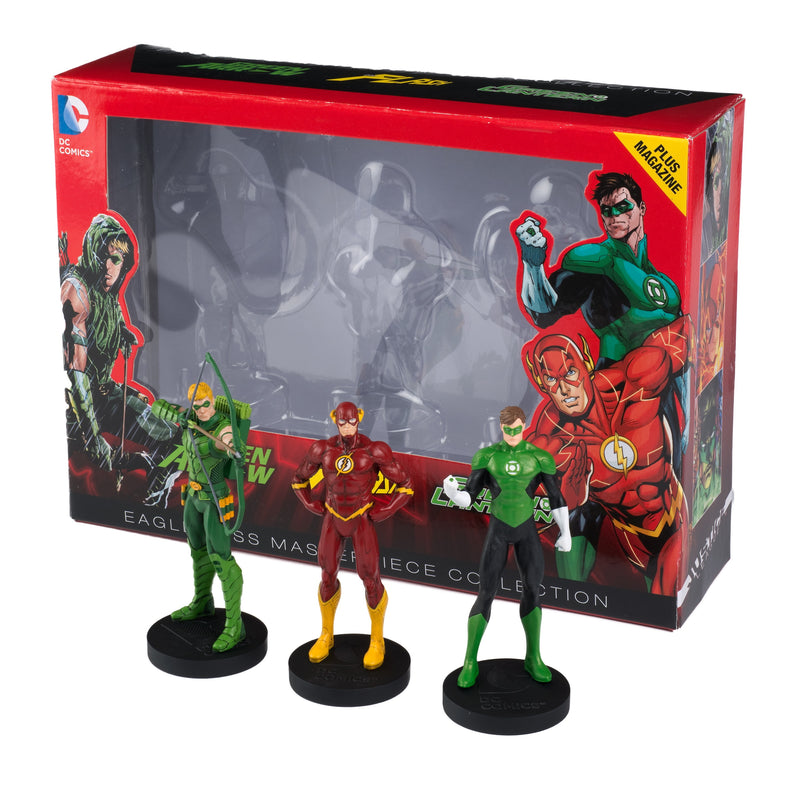 Eaglemoss DC Masterpiece Collection: Justice League Figurine Set - Flash, Green Lantern, Green Arrow Toys & Games Eaglemoss