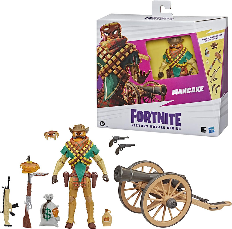 Fortnite Victory Royale Series: Mancake Deluxe Pack 6-Inch Collectible Action Figure with Accessories Toys & Games Hasbro