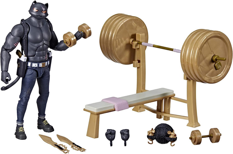 Fortnite Victory Royale Series: Meowscles (Shadow) Deluxe Pack 6-Inch Collectible Action Figure with Accessories Toys & Games Hasbro