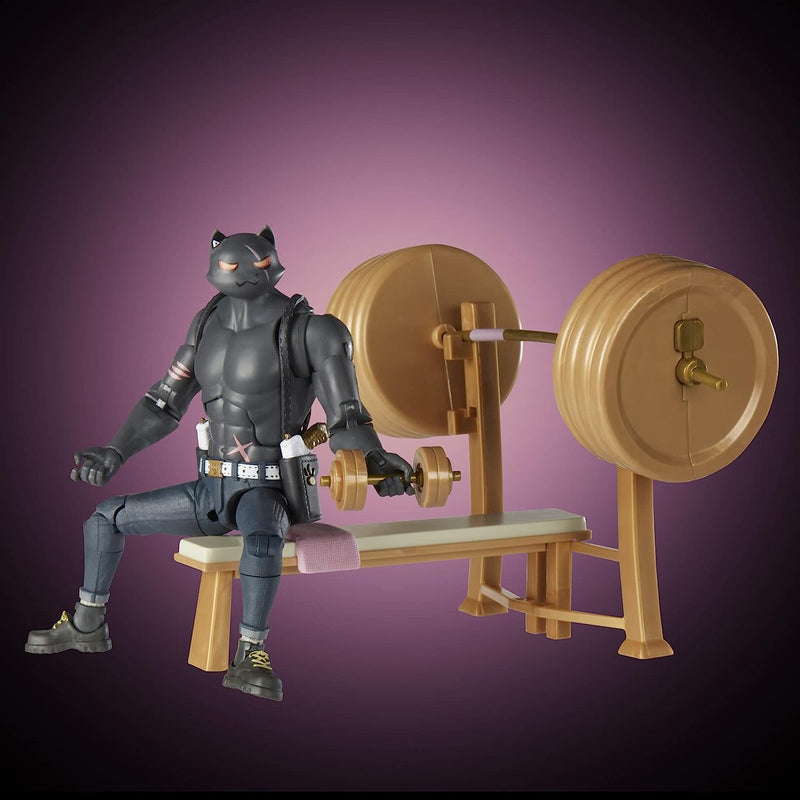 Fortnite Victory Royale Series: Meowscles (Shadow) Deluxe Pack 6-Inch Collectible Action Figure with Accessories Toys & Games Hasbro