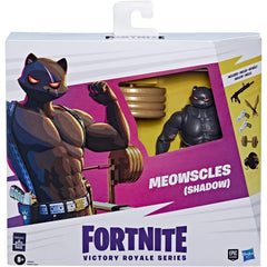 Fortnite Victory Royale Series: Meowscles (Shadow) Deluxe Pack 6-Inch Collectible Action Figure with Accessories Toys & Games Hasbro