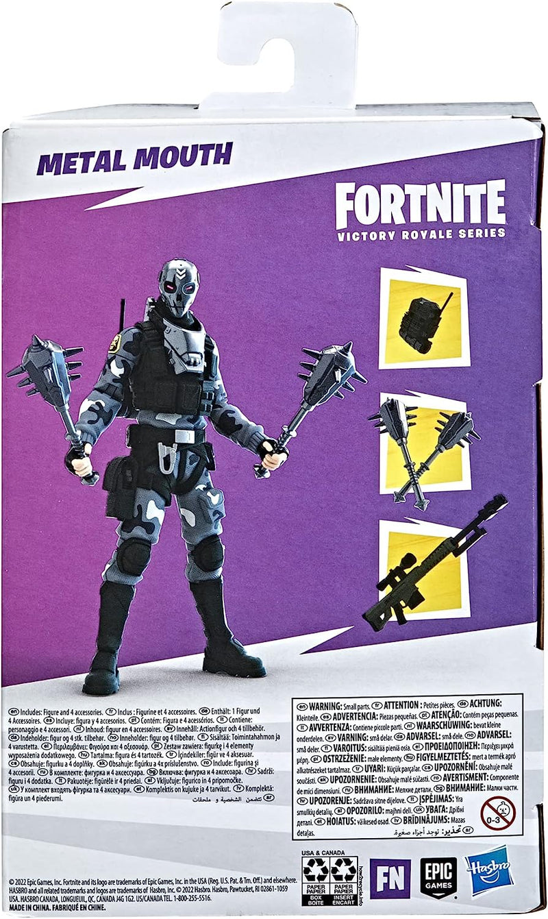 Fortnite Victory Royale Series: Metal Mouth 6-Inch Collectible Action Figure with Accessories Toys & Games Hasbro