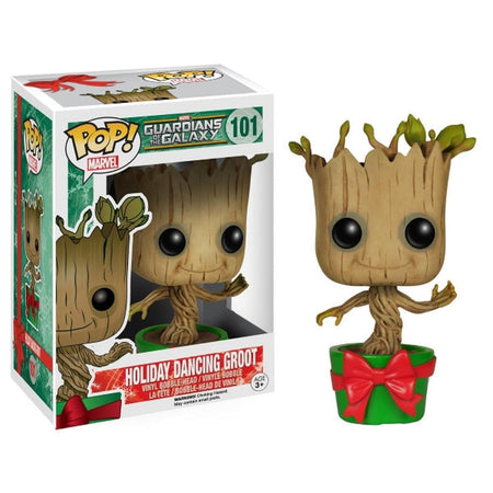 Funko POP! Marvel: Guardians of the Galaxy - Holiday Dancing Groot Vinyl Bobble-head #101 Toys & Games Funko