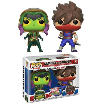 Funko POP! Games - Marvel Vs. Capcom Infinite: Gamora Vs. Strider Vinyl Bobble-heads Toys & Games Funko