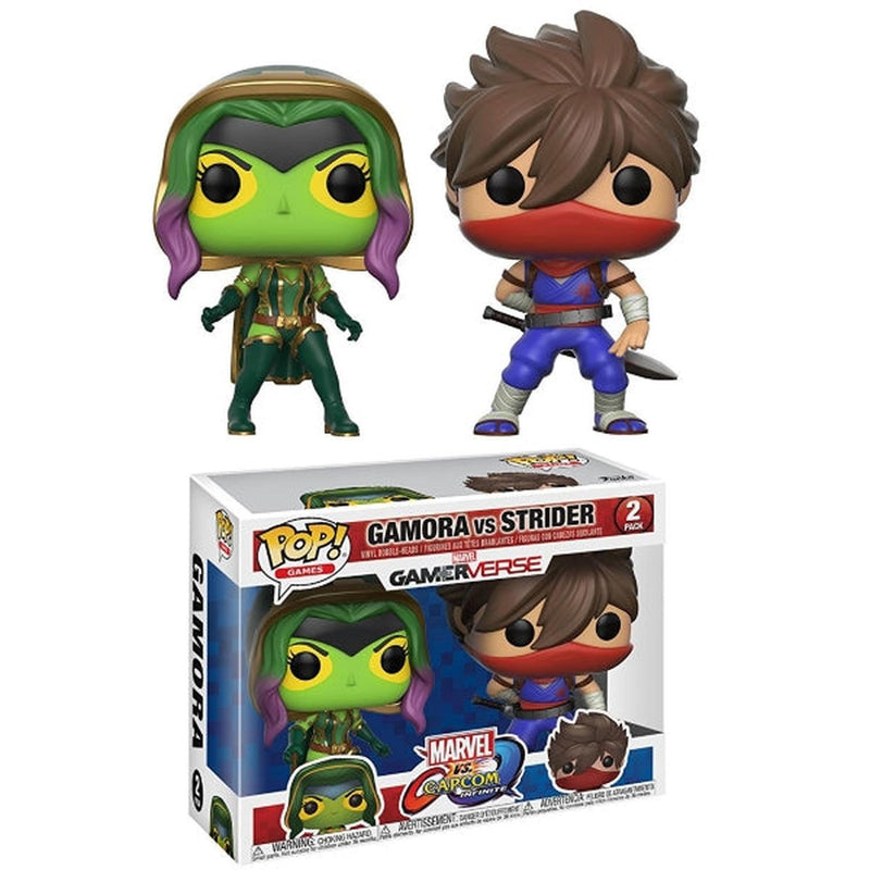 Funko POP! Games - Marvel Vs. Capcom Infinite: Gamora Vs. Strider Vinyl Bobble-heads Toys & Games Funko
