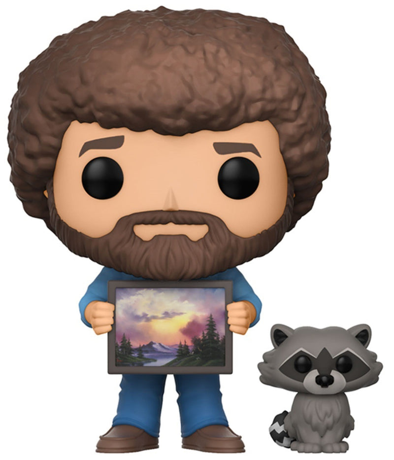 Funko POP! Television - The Joy of Painting: Bob Ross with Raccoon Vinyl Figure #558 Toys & Games Funko