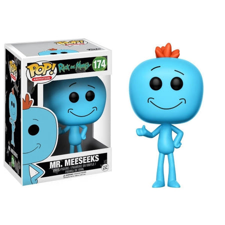 Funko POP! Animation - Rick and Morty: Mr. Meeseeks Vinyl Figure #174 Toys & Games Funko