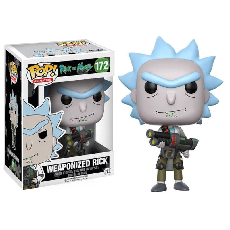 Funko POP! Animation - Rick and Morty: Weaponized Rick Vinyl Figure Toys & Games Funko
