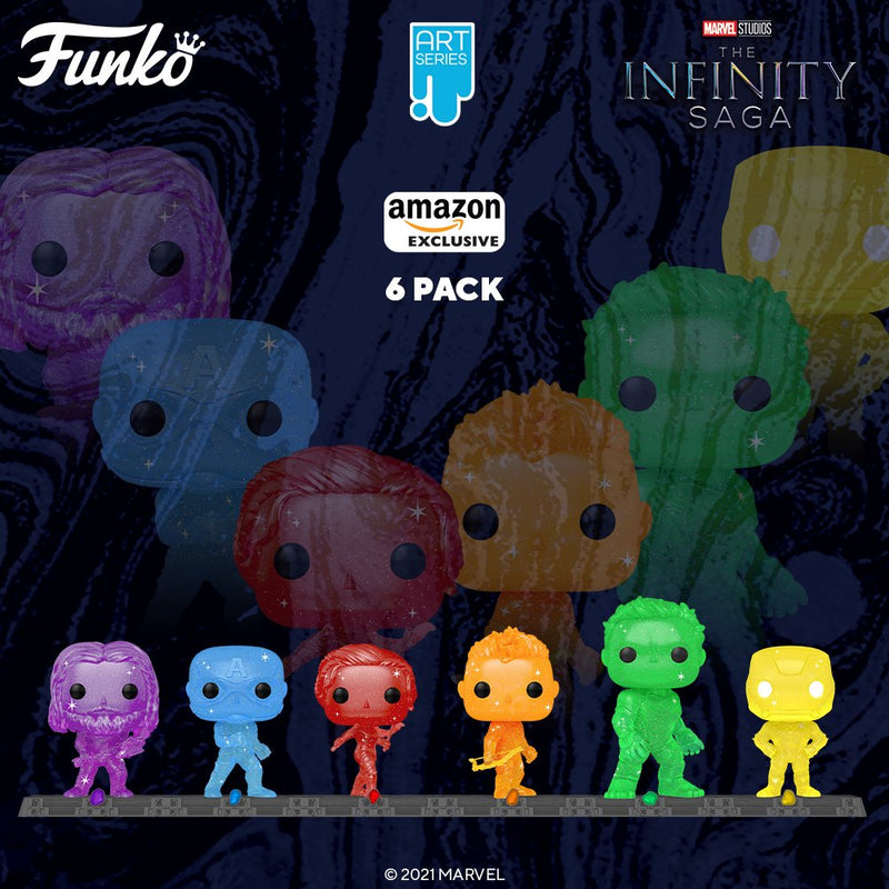 Funko POP! Artist Series: Marvel Infinity Saga - The Avengers 6 Pack Toys & Games Funko