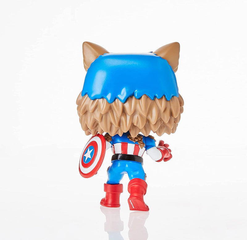 Funko POP! Marvel: Year of The Shield - Capwolf Vinyl Bobble-Head - Amazon FunKon Exclusive Toys & Games Funko
