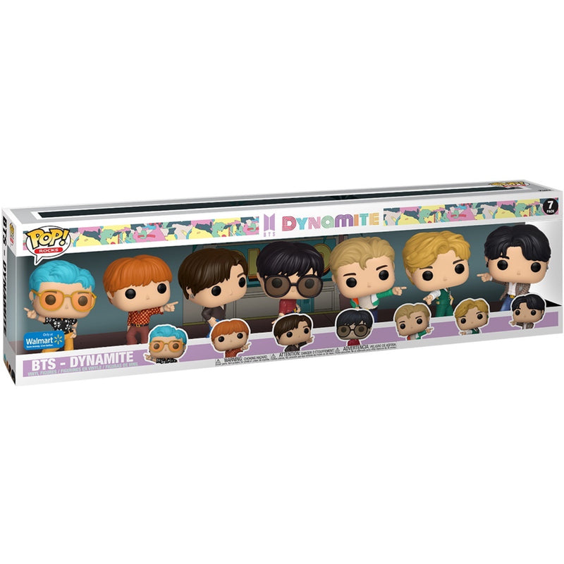 Funko POP! Rocks: BTS Dynamite - 7-Pack of Vinyl Figures - Walmart Exclusive Toys & Games Funko