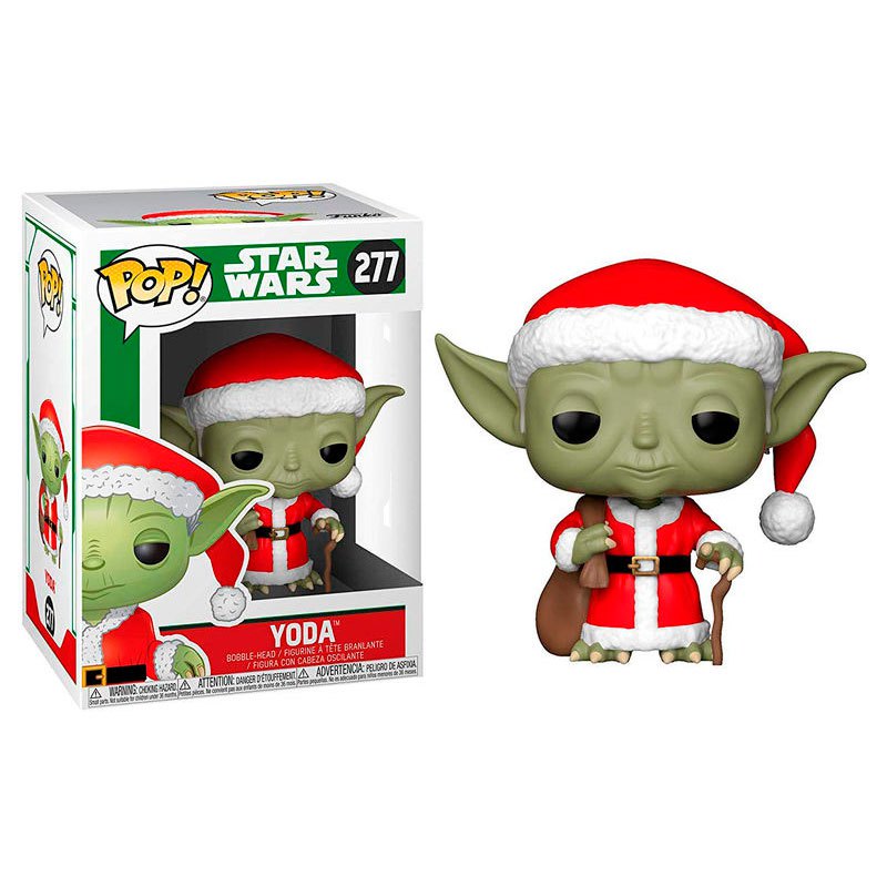 Funko POP! Star Wars: Holiday Santa Yoda Bobblehead #277 Toys & Games Funko