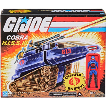 G.I. Joe Retro Collection Cobra H.I.S.S. III Toy Vehicle 3.75-Inch Rip It Action Figure Toys & Games Hasbro
