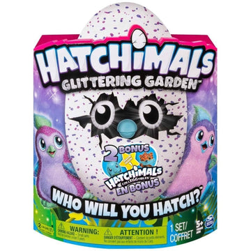 Hatchimals: Glittering Garden - Sparkly Pink / Purple Penguala Egg Toys & Games Spin Master