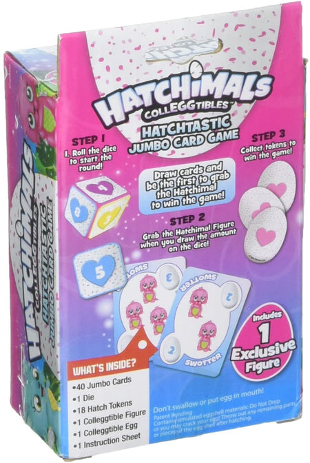 Hatchimals CollEGGtibles - Hatchtastic Jumbo Card Game with Exclusive Figure Card Game Spin Master
