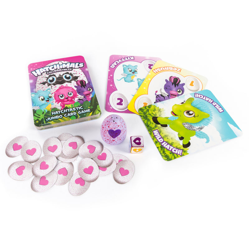 Hatchimals CollEGGtibles - Hatchtastic Jumbo Card Game with Exclusive Figure Card Game Spin Master