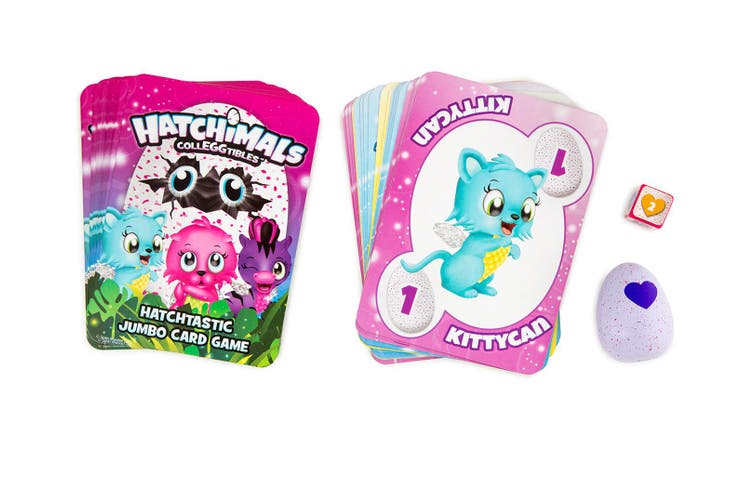 Hatchimals CollEGGtibles - Hatchtastic Jumbo Card Game with Exclusive Figure Card Game Spin Master