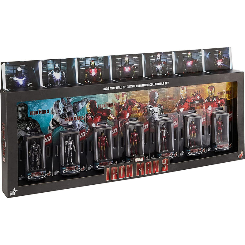 Hot Toys Iron Man 3 Iron Man Hall of Armor Minature Collectible - 7-Piece Set Toys & Games Hot Toys