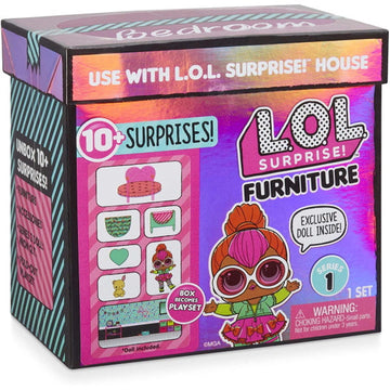 L.O.L. Surprise! Furniture - Bedroom with Neon Q.T. and 10+ Surprises Toys & Games LoL Surprise