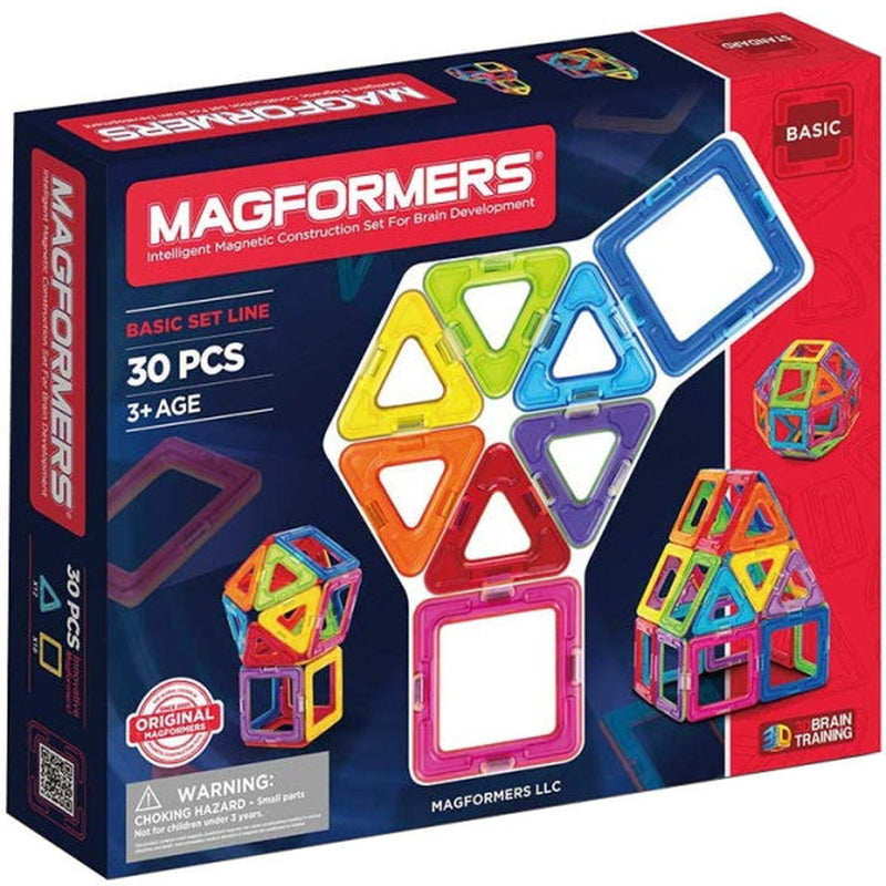 Magformers: Basic Set Line - 30 Pieces Toys & Games Magformers