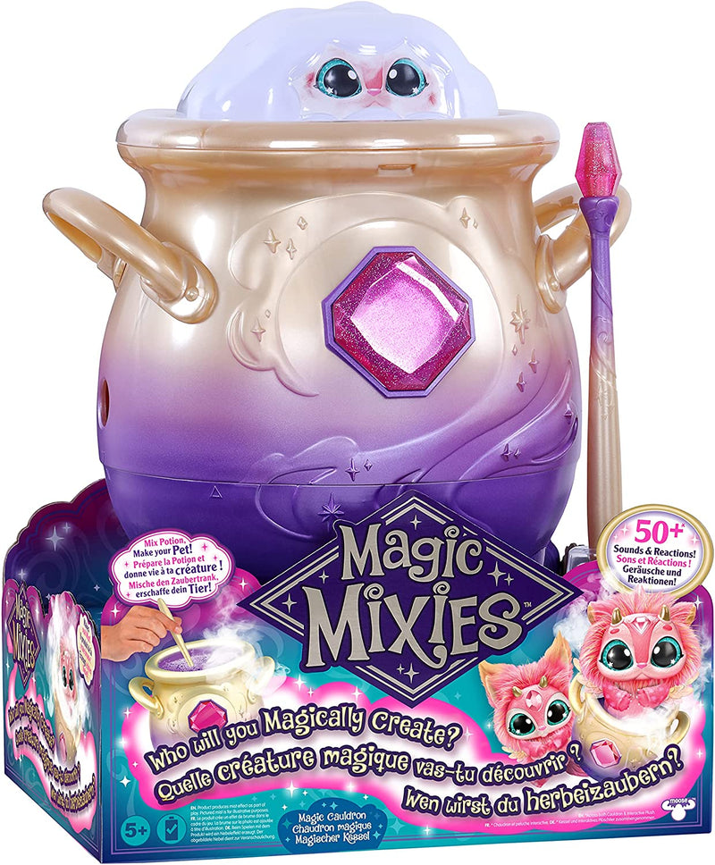 Magic Mixies Magical Misting Cauldron with Interactive 8 inch Pink Plush Toy and 50+ Sounds and Reactions Toys & Games Magic Mixies