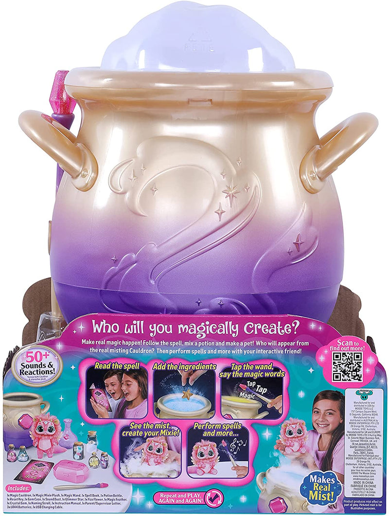 Magic Mixies Magical Misting Cauldron with Interactive 8 inch Pink Plush Toy and 50+ Sounds and Reactions Toys & Games Magic Mixies