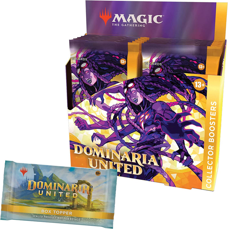 Magic: The Gathering TCG: Dominaria United Collector Booster Box - 12 Packs + Foil Box Topper Card Game Wizards of the Coast