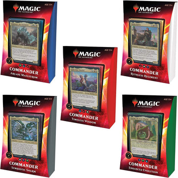Magic: The Gathering TCG - Ikoria: Lair of Behemoths Commander Decks - All 5 Decks - 20 Foil Legendary Creatures Card Game Wizards of the Coast