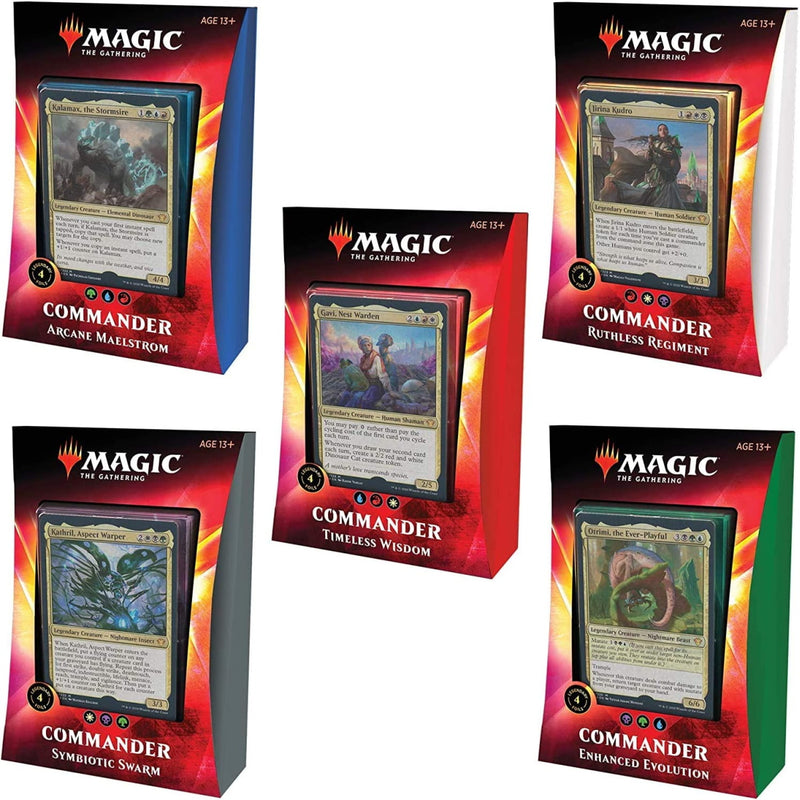Magic: The Gathering TCG - Ikoria: Lair of Behemoths Commander Decks - All 5 Decks - 20 Foil Legendary Creatures Card Game Wizards of the Coast