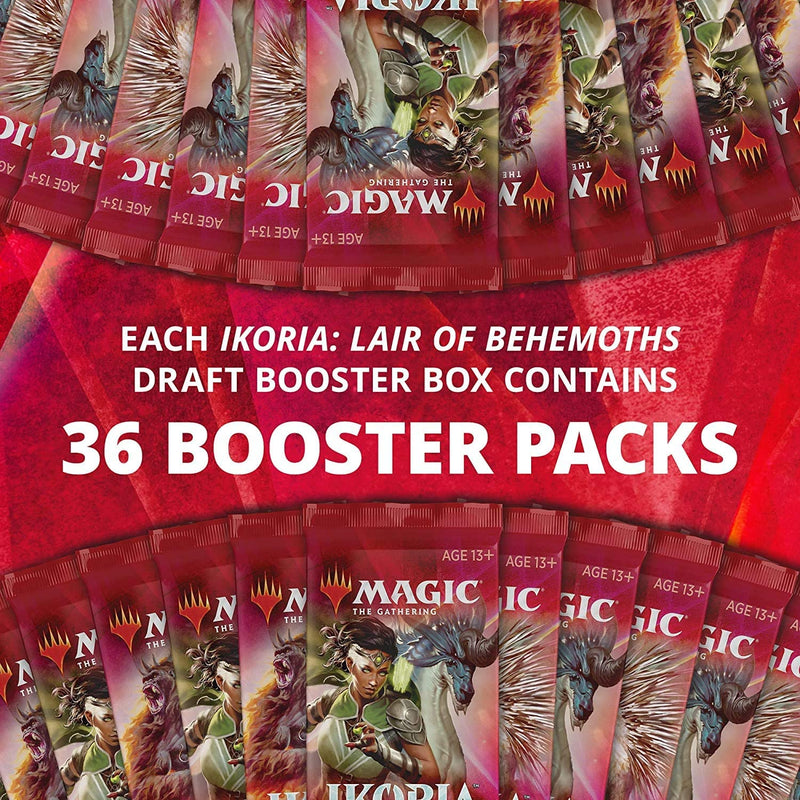 Magic: The Gathering TCG - Ikoria: Lair of Behemoths Draft Booster Box - 36 Packs Card Game Wizards of the Coast