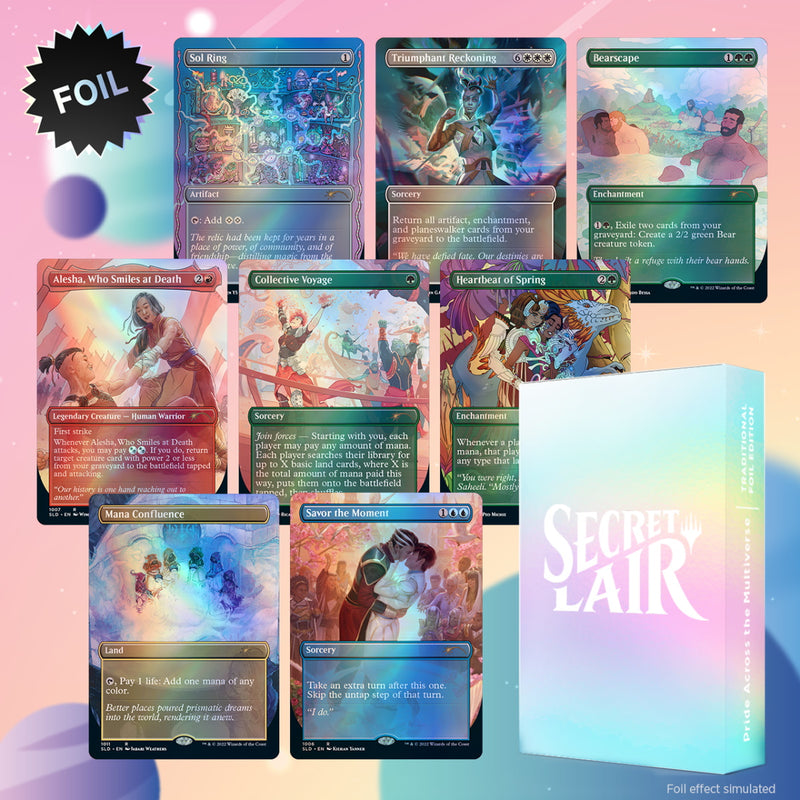 Magic: The Gathering TCG - Secret Lair Drop Series - Pride Across the Multiverse - Foil Card Game Wizards of the Coast